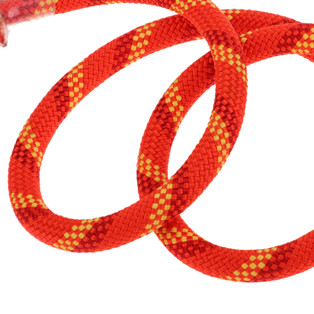 2X 10.5mm Rock Climbing Knotted Pre-sewn Eye-to-Eye Prusik Loop Cord Rope 80CM