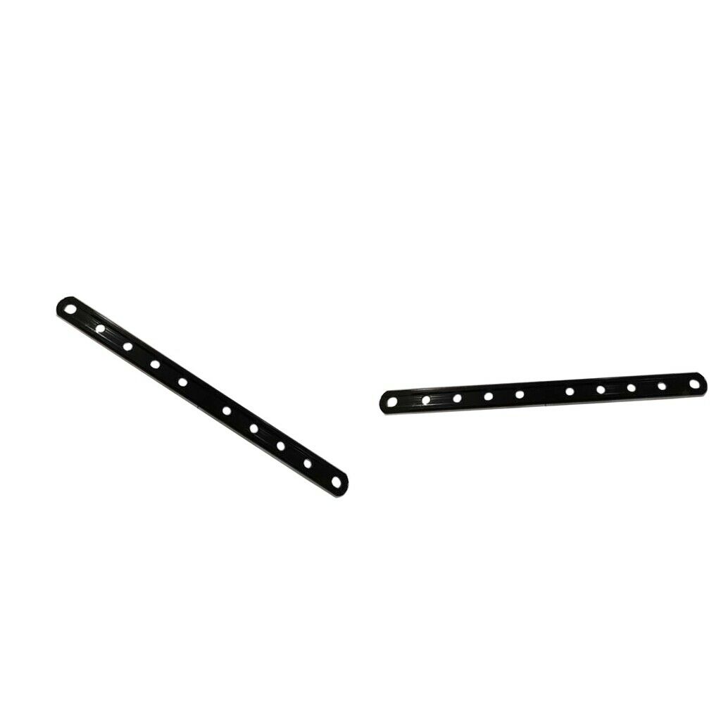 2 Pieces 12" Hanger Strap Universal Exhaust Muffler Drilled Bracket - Black