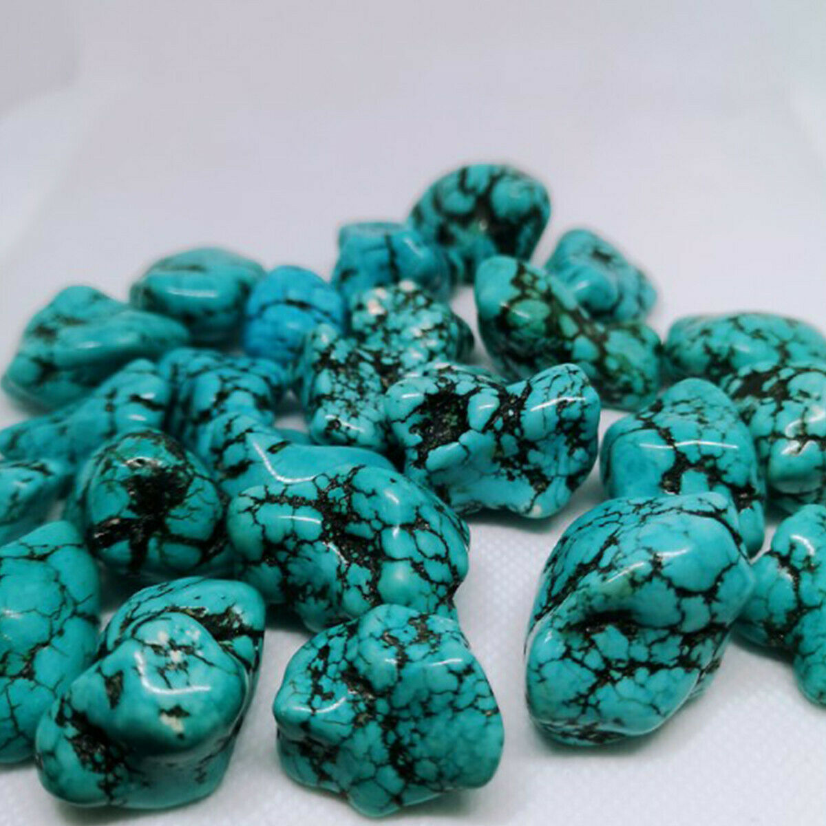 1X 20mm-35mm Natural Blue Turquoise Stone Flowerpot Fish Tank Aquarium DIY Decor