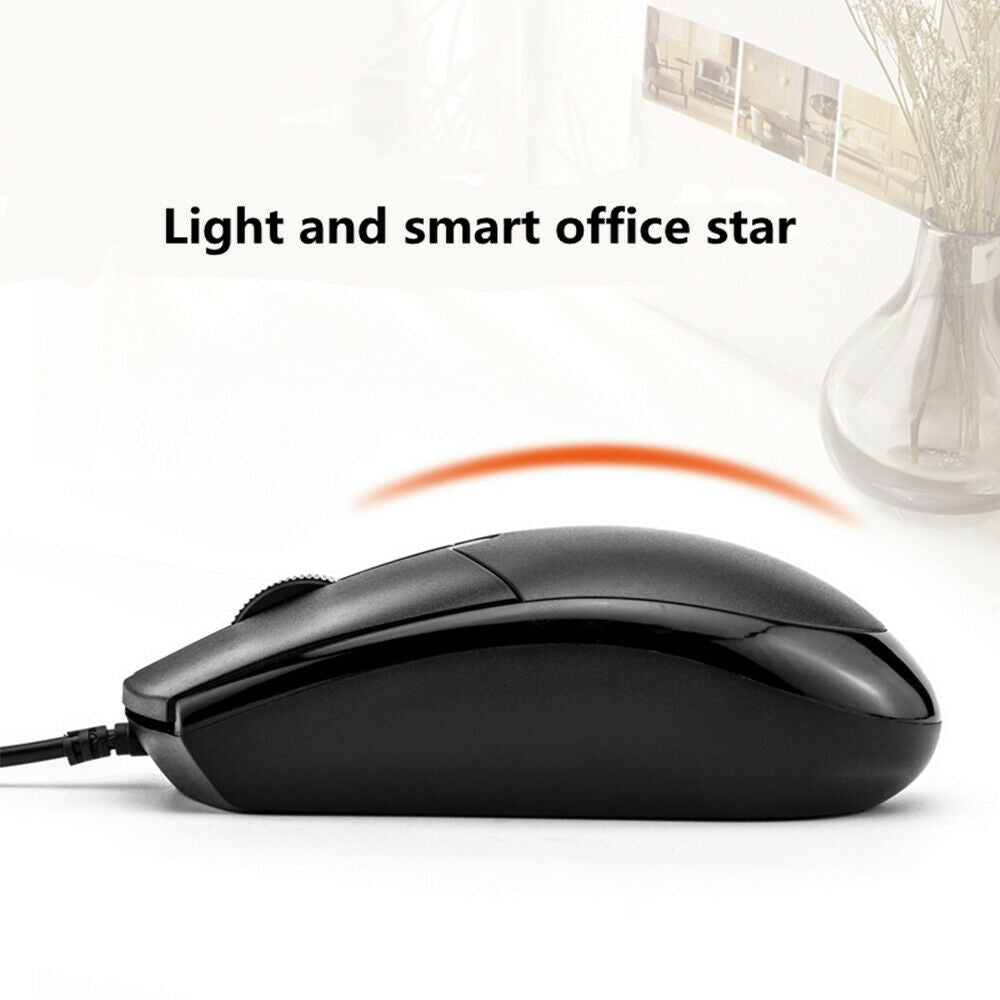 Wired mouse, 1200DPI optical mouse, for desktop notebook computers