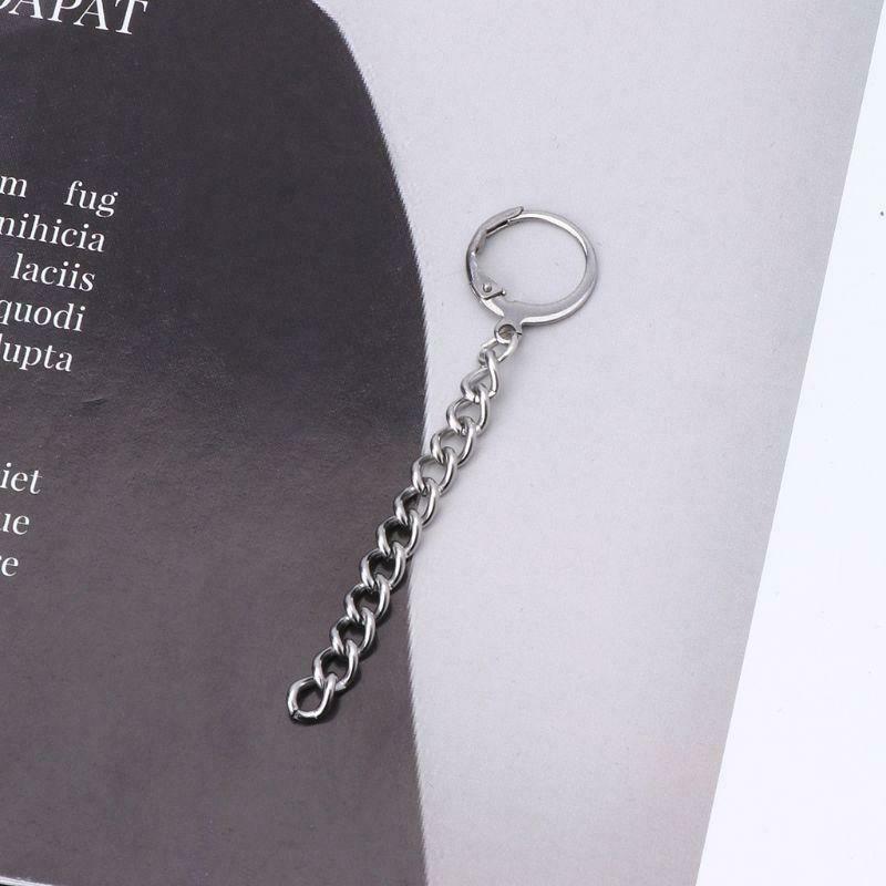 5Pcs KPOP Bangtan Boy Album Long Chain Drop Earrings Kit Korean Fashion Jewelry
