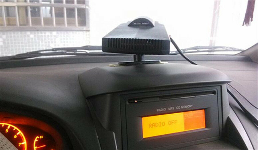 Portable Ceramic Heater Cooler Dryer Defroster Demister for Car Window Warmer