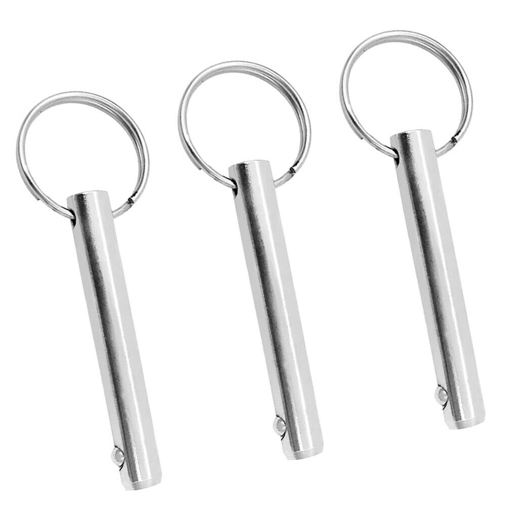 3pcs 10mm Quick Release Pin, 316 Stainless Steel with Sprung Ball End