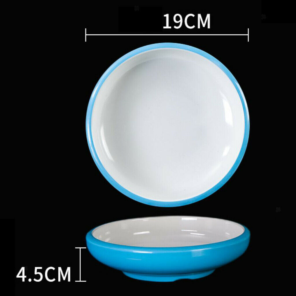 Chinese Style 4-10'' Melamine Soup Spoon Salad Plates Rice Anti-drop Home J
