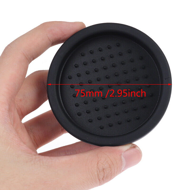1PCS Black Silicone Round Coffee Tamper Mat Espresso Diameter NO Coffee T.l8