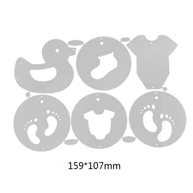Baby Tags Metal Cutting Dies Stencil Scrapbooking DIY Album Stamp Paper Emboss
