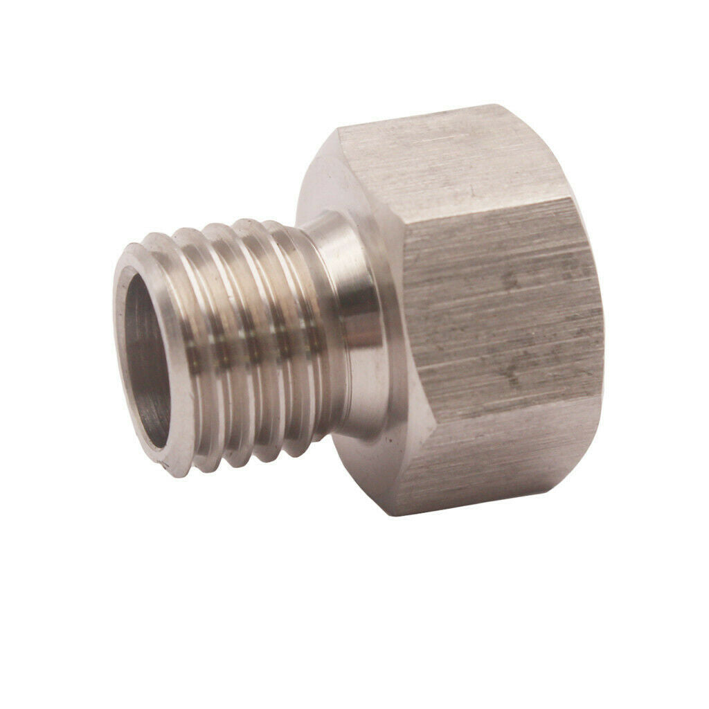 Stainless Steel Auto Meter Fitting Adapters 1/8"NPT Female 12mmx1.5 Male Each