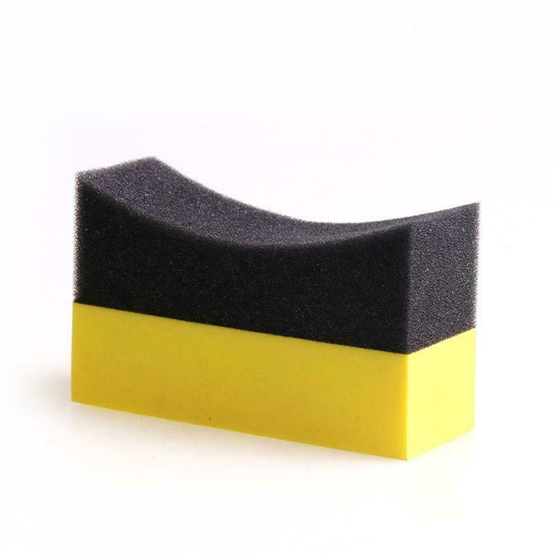 6Pcs Tire Contour Dressing Applicator Pads Gloss Shine Color Polishing Sponge