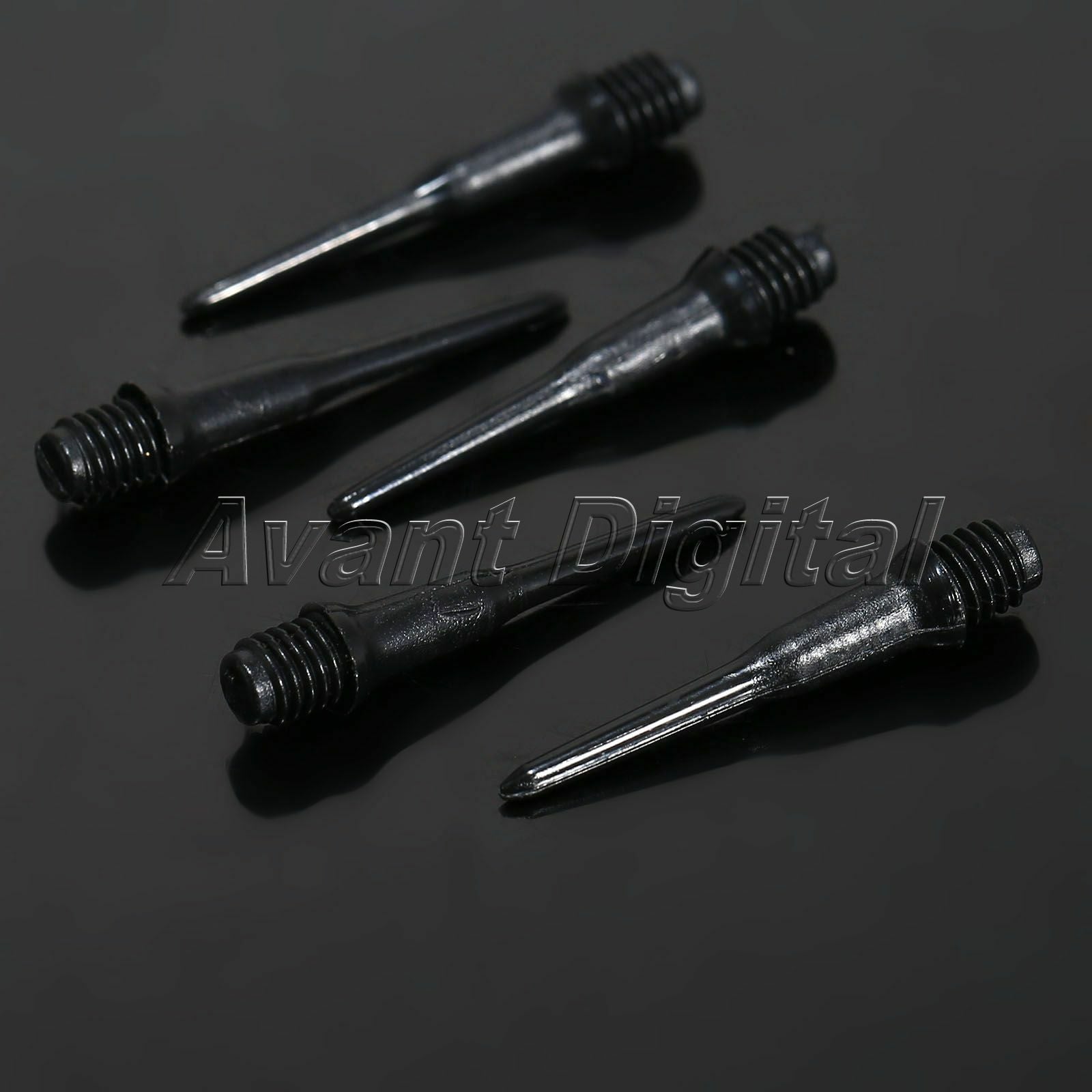 Black Soft Safety Plastic Short Dart Shafts Stubby Stems Dart Tips Points 50Pcs