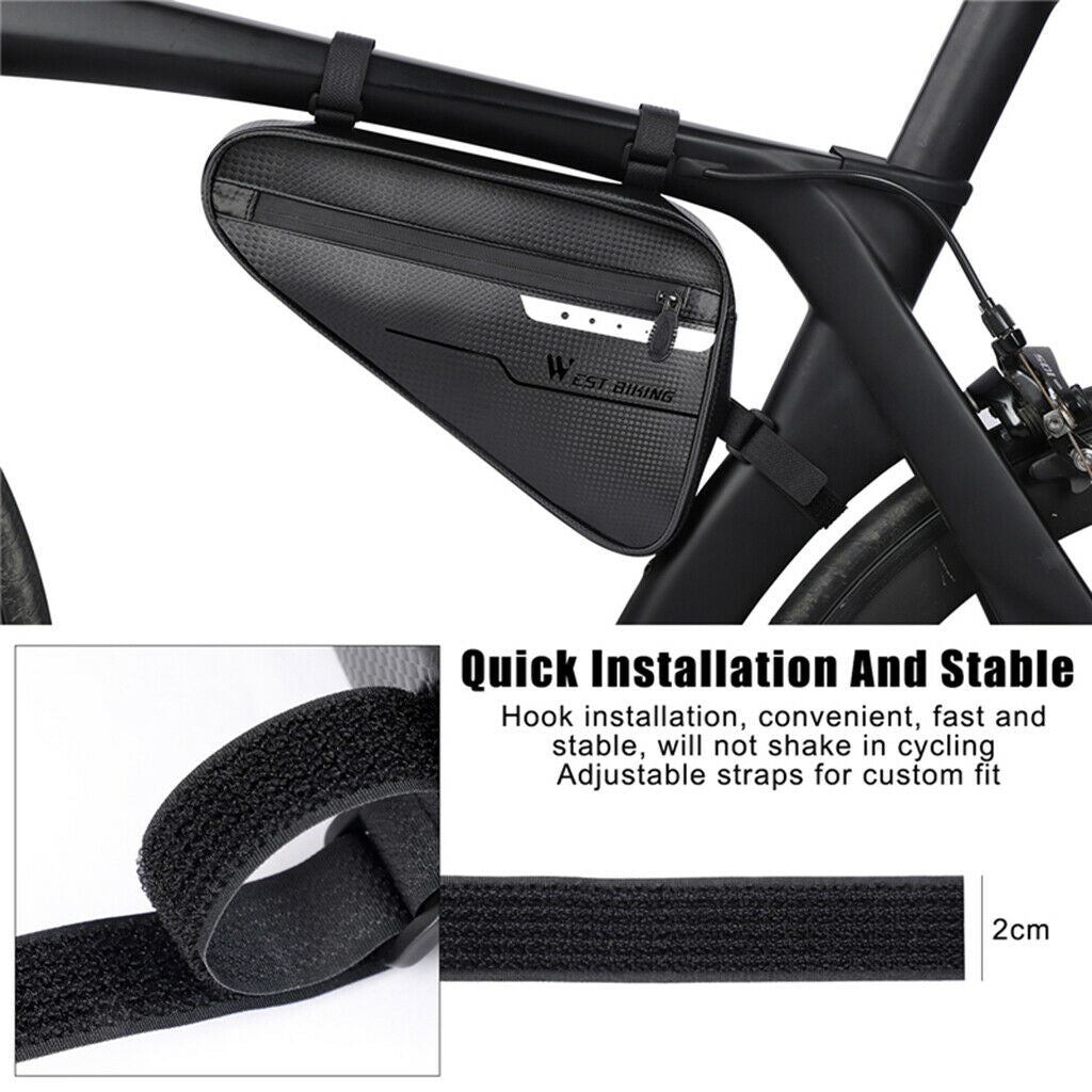 Triangle Bag Bike Cycling Frame Bag Bicycle Bracket Storage Pouch Bike Case