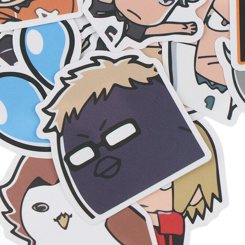 40pcs Anime Haikyuu PVC Laptop Suitcase Luggage Skateboard Waterproof Sti.l8