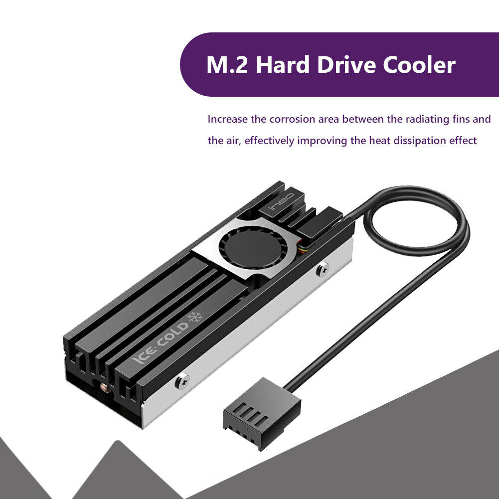 Ineo M.2 NVME Solid State Disk SSD Heatsink Cooler Heat Radiator Cooling Pads