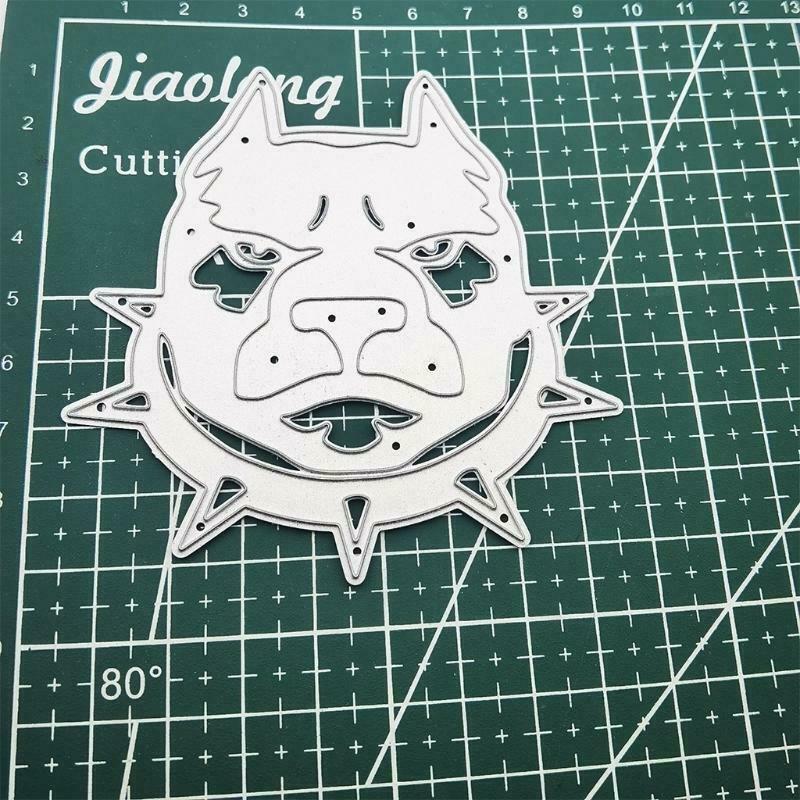 Collar Dog Head Carbon Steel Cutting Dies DIY Scrapbooking Photo Album Embossing