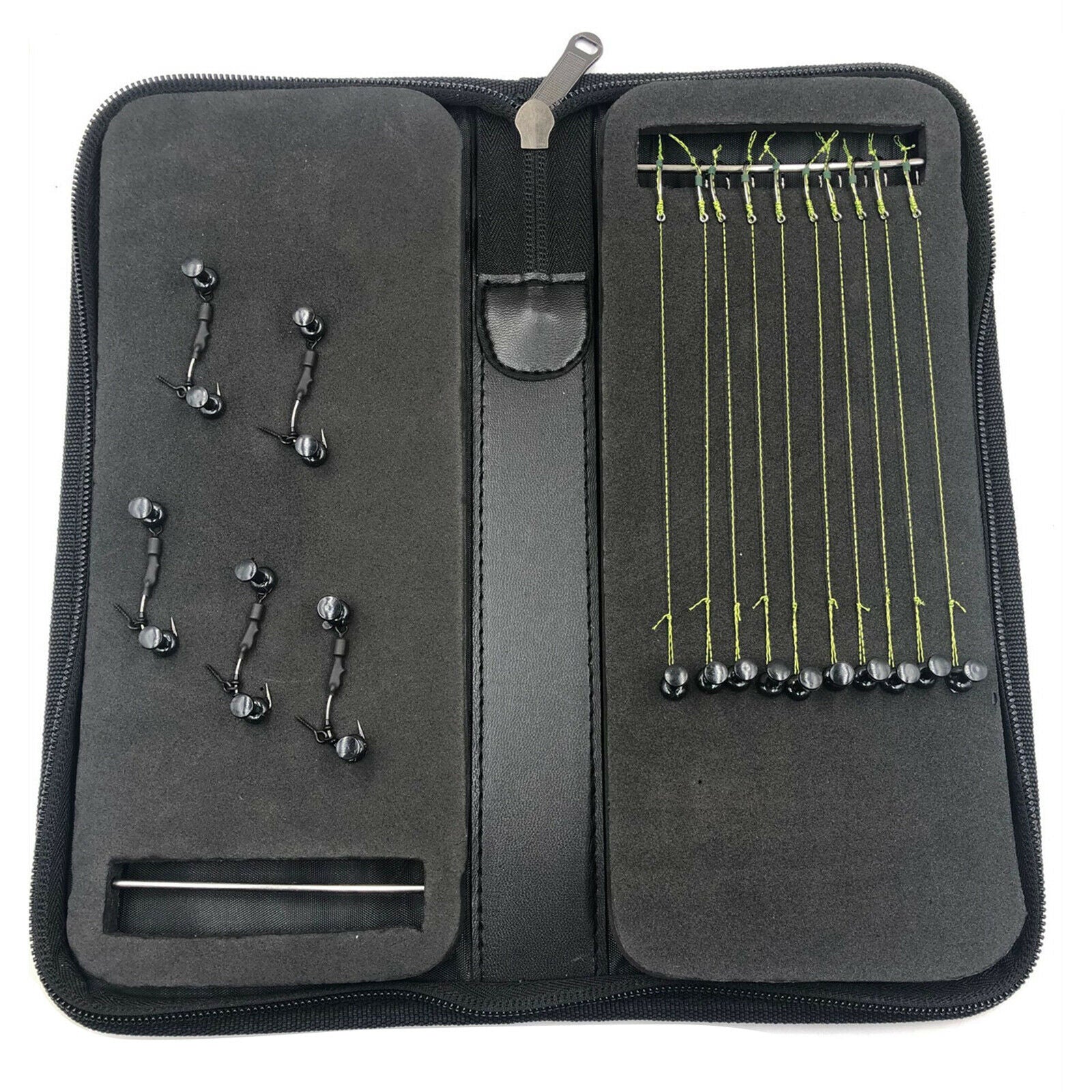 1pc Carp Fishing Tackle Box Rig Wallet Board with 20 Pins for Hair Rigs