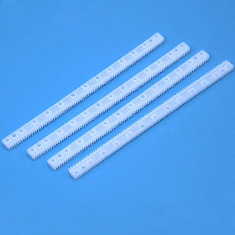20Pcs Plastic Gear Rack 0.5 Modulus 125mmx7mmx4mm Gear Robot Parts White For DIY