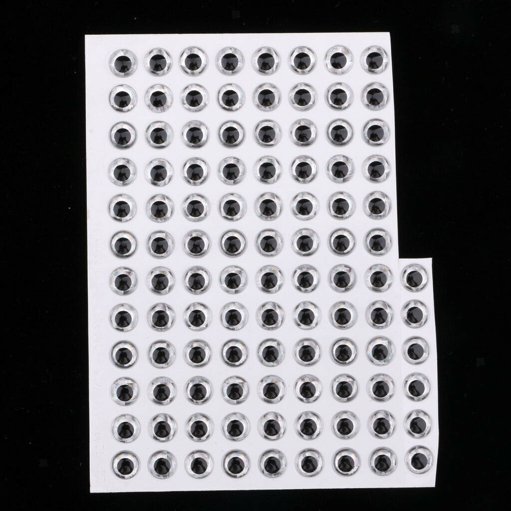 100 Pieces DIY Fishing Lure Eyes for Freshwater And Saltwater Fishing