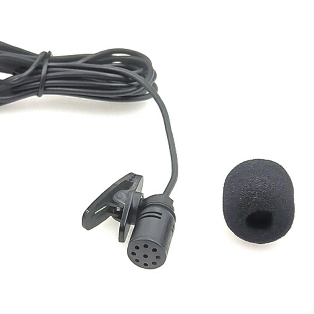 3.5mm Lavalier Lapel Microphone Omnidirectional Mic For PC Sound Card Camera