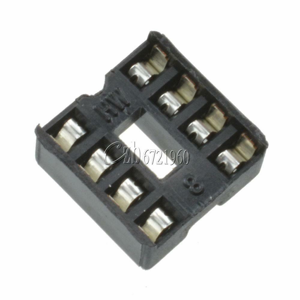 10PCS 8-Pins DIP IC Sockets Adaptor Solder Type Socket