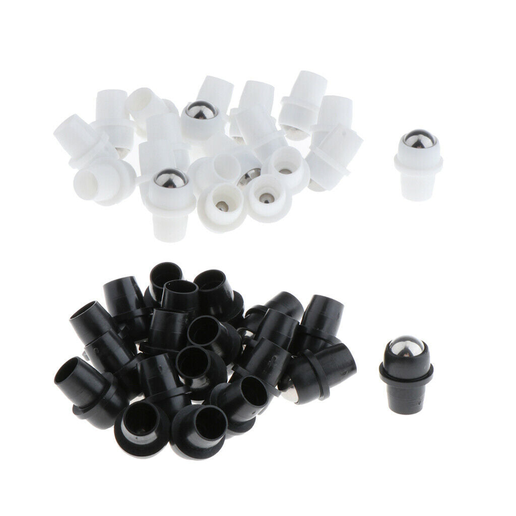 40pcs Essential Oil Roller Balls Fittings for Crystal Roll on Bottles 0.4''