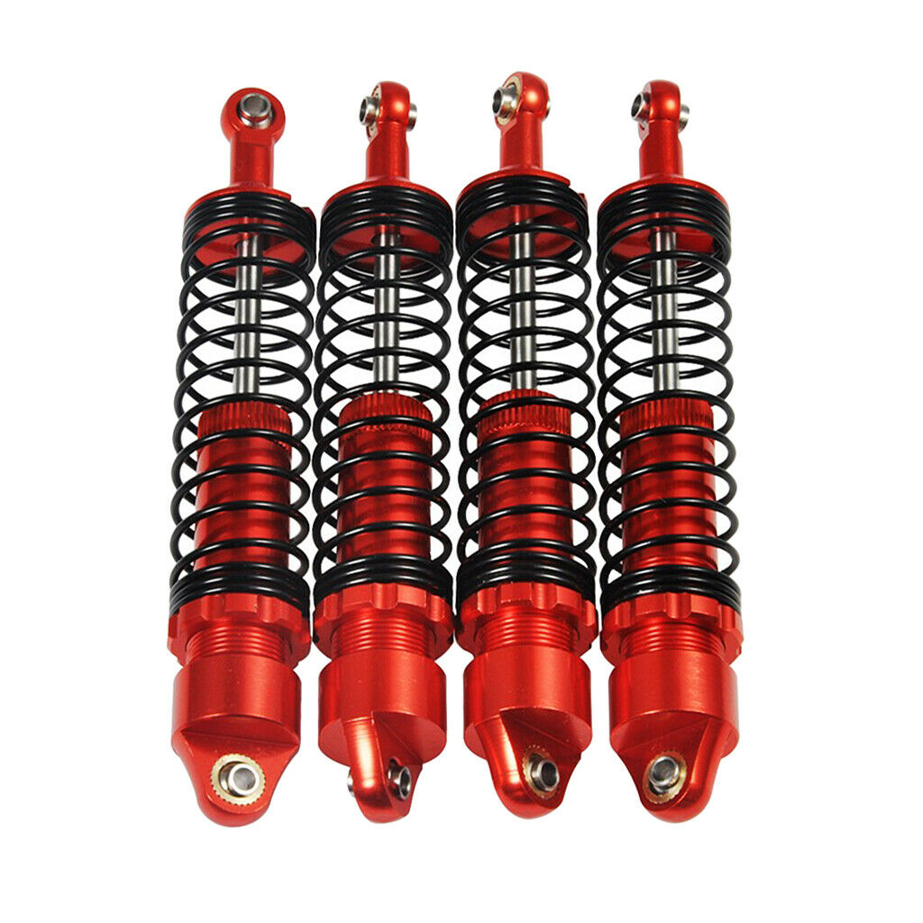 4Pcs RC 110mm Metal Front Shock Absorber for 1/10 Axial SCX10 RC4WD D90 Cars