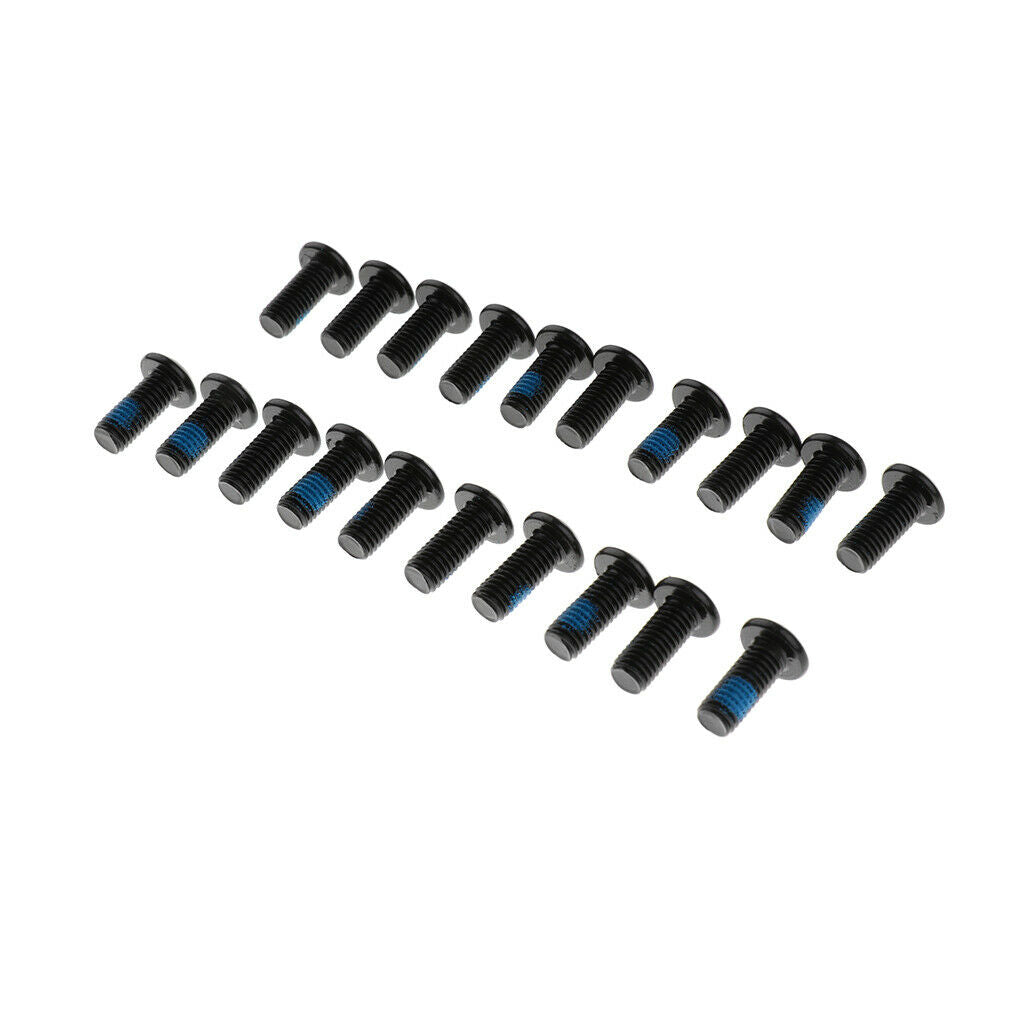 20Pc Bike Disc Brake Rotor Steel Bolts Mountain Bike Bottle Screws M5 x 10mm