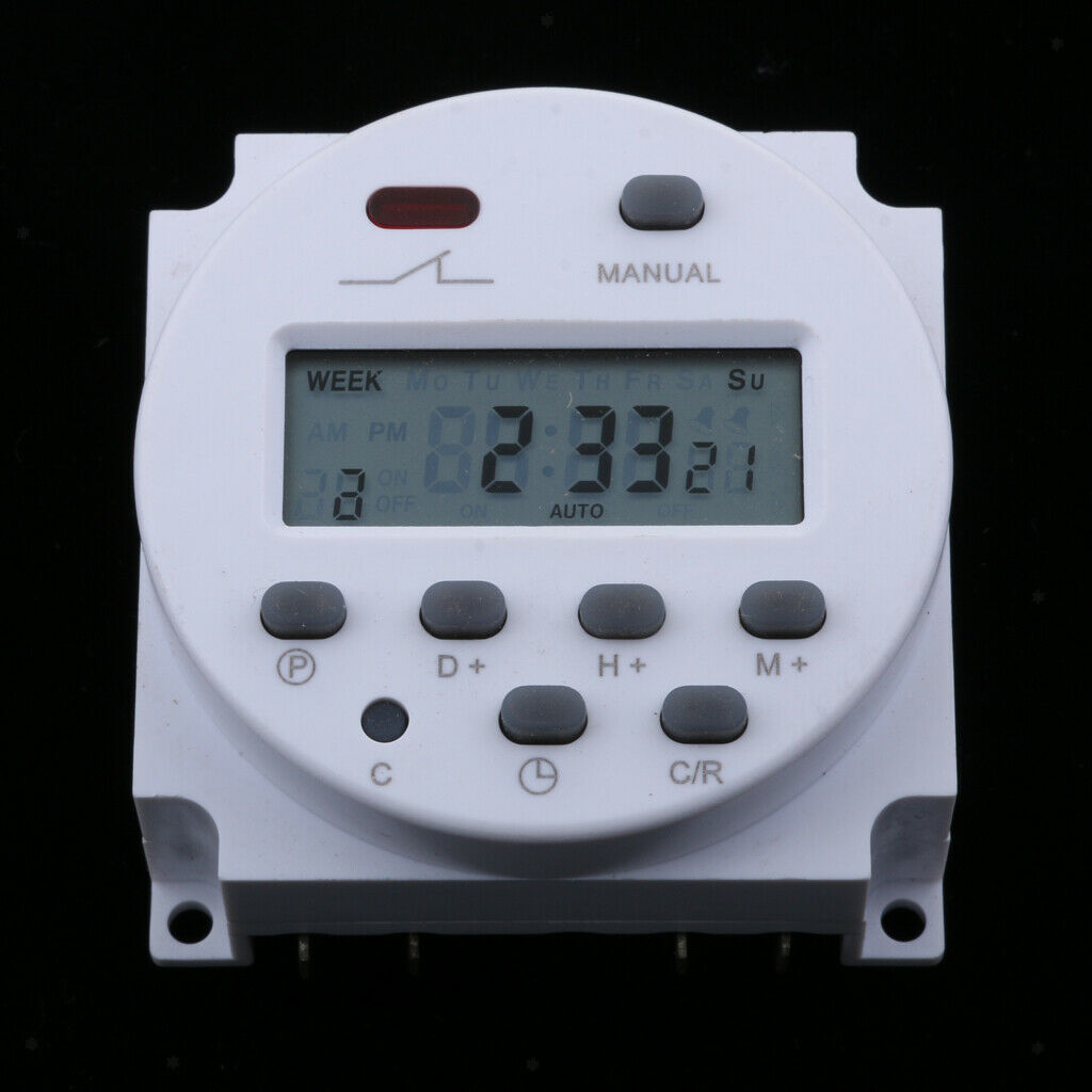 220V Digital LCD Power Programmable Timer Time Switch Relay 16A Quality