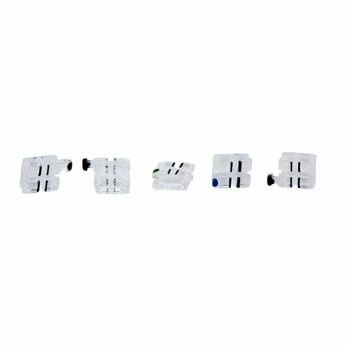 Orthodontic Ceramic Bracket Monocrystalline SapphireMBT.022 345Hooks ABSOLUTE CA