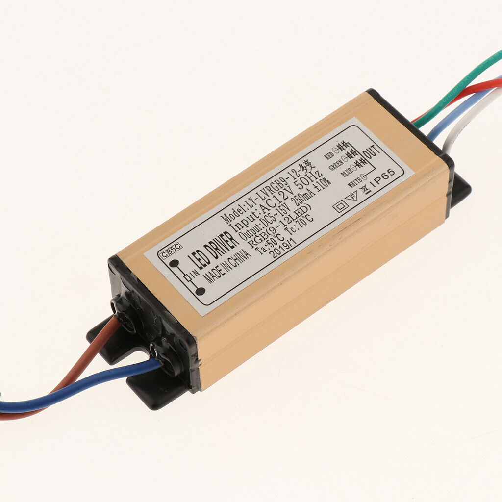 RGB LED Power Supply 12V 3-9W AC 24V 9-18W Electronic Fan LED