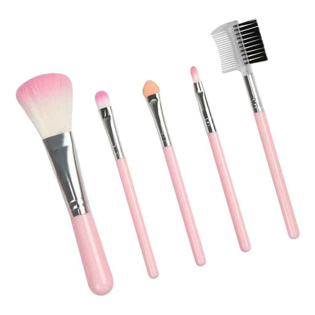5Pcs Makeup Brushes Set Eyeshadow Eyeliner Applicator Blusher Blending Brush