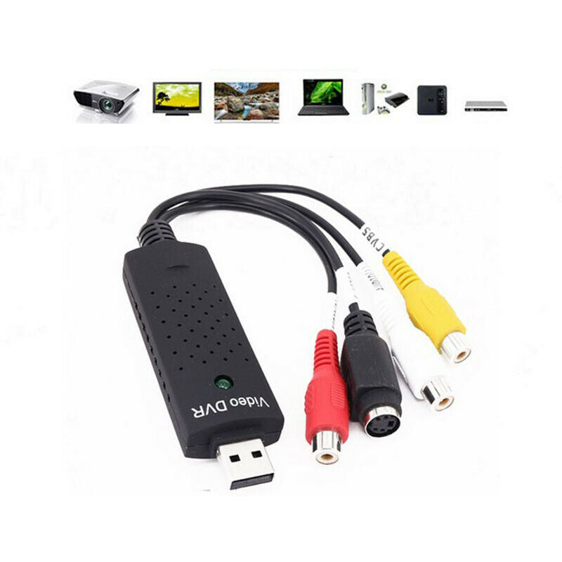 USB 2.0 Audio Video VHS VCR to DVD Converter Capture Card Adapter Digital FoFCA