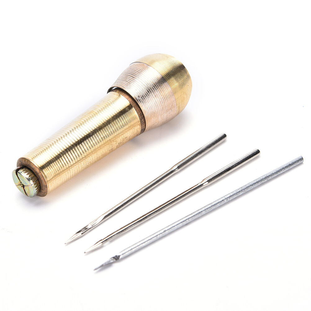 Canvas Leather Tent Sewing Awl Hand Stitcher Leather Craft Needle Kit .l8