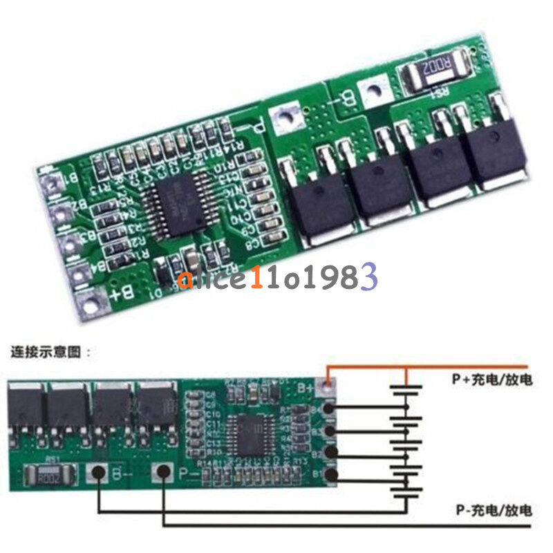 5S 18.5V 21V 10A Lithium Battery Protection PCB Board for 18650 Li-ion Battery