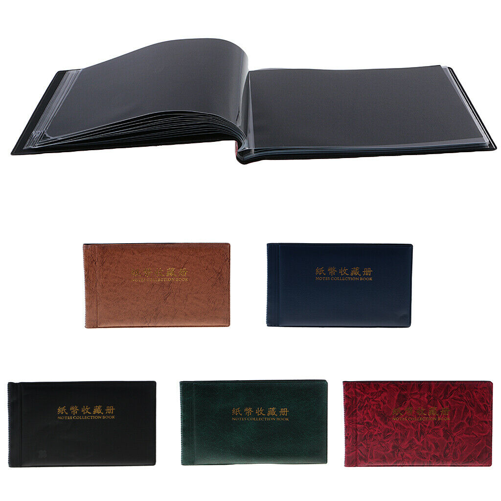 2Pcs 60 Holders Collecting Money Penny Pockets Collection Storage Album Book