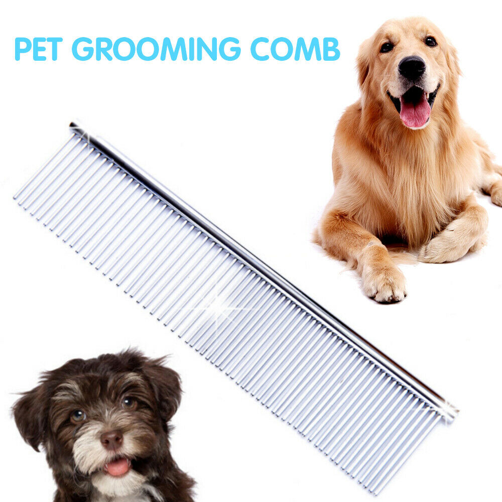 Pets Stainless Steel Comb Hair Brush Shedding Flea For Dog Cat Trimmer Grooming