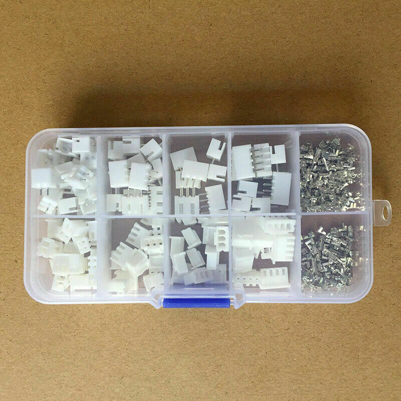 250Pcs XH 2.54mm 2Pin 3Pin 4Pin Terminal Housing Header Wire Connector Z7G5