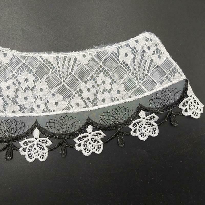 Women False Collar Lace Collar Detachable Shirt Neck Semicircular Necklace