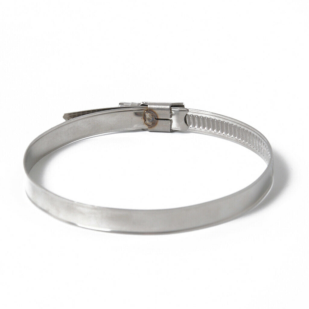 10Pcs Hose Clamp Adjustable Pipe Tube Clamps 304 Stainless Steel Hose Clips