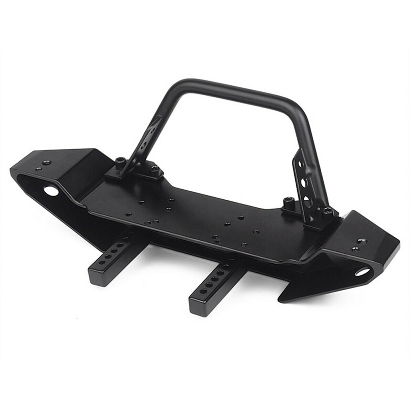 Metal Front Bumper and 2 LED Lights for Axial SCX10 II III Vehicles Crawler