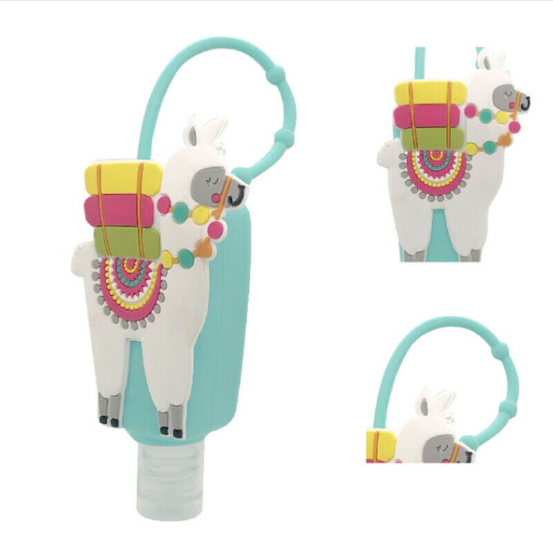 30ml Cute Animal Silicone Case Holder With Empty Bottle Lotion Shower Baby Fu.DD