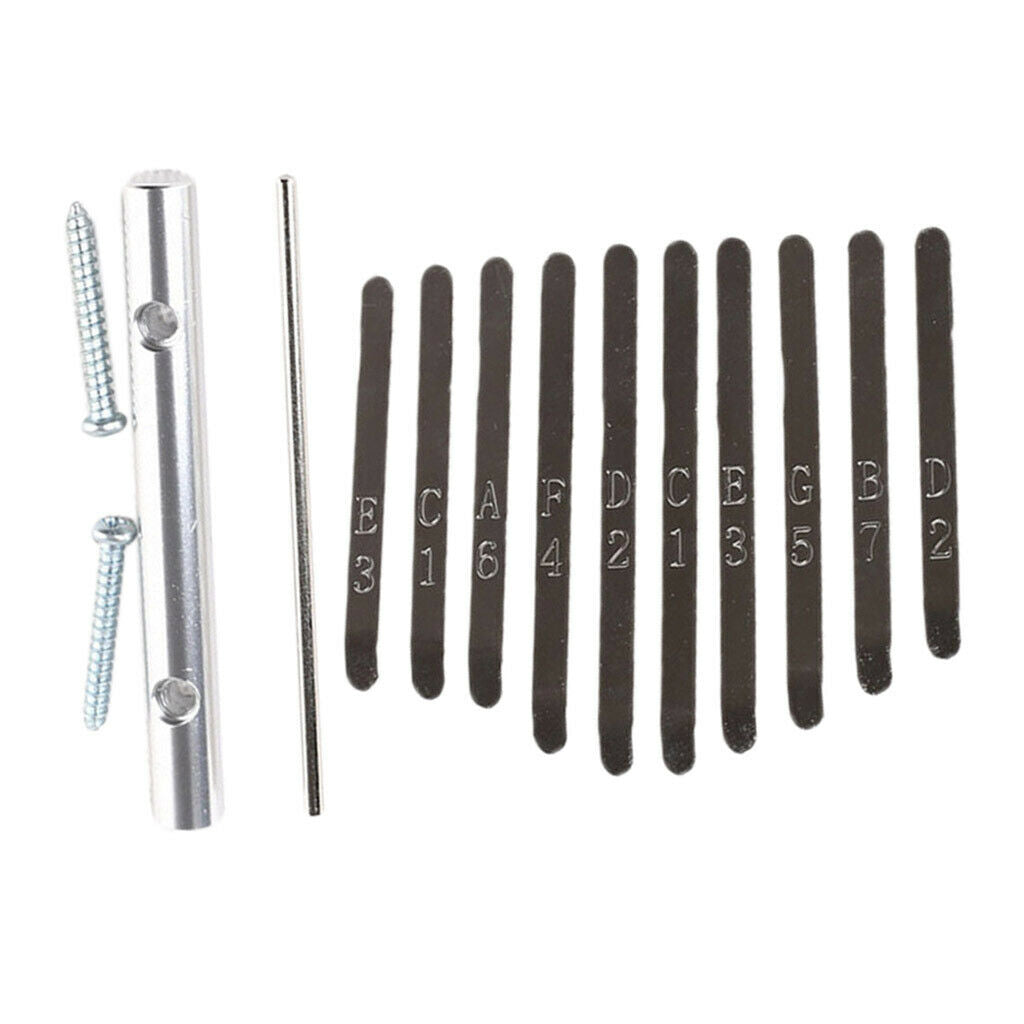 Thumb Piano Bridge Saddle 10 Keys Set Kit for Kalimba DIY Replacement Parts