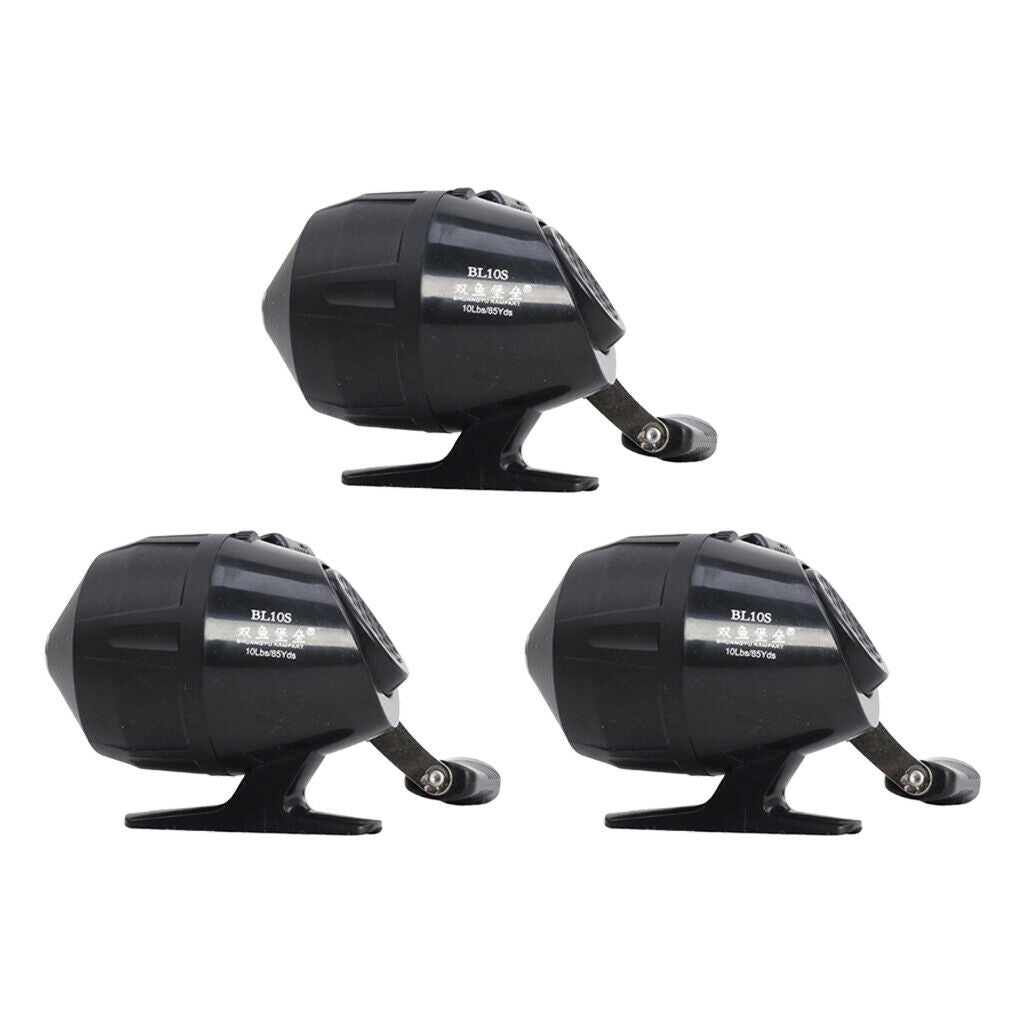 3pcs Stainless Steel  Fishing Reels 10LB/85YDS Gear for Hunting Fishing