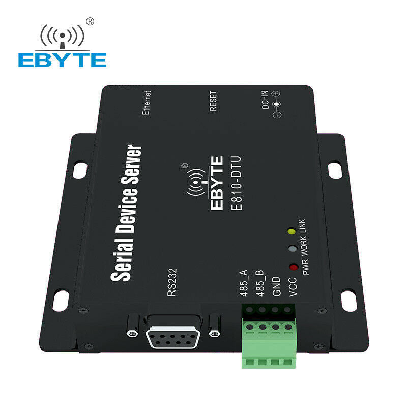 RS485 RS232 to Ethernet RJ45 Serial Port Server TCP UDP Full Duplex Modbus RTU