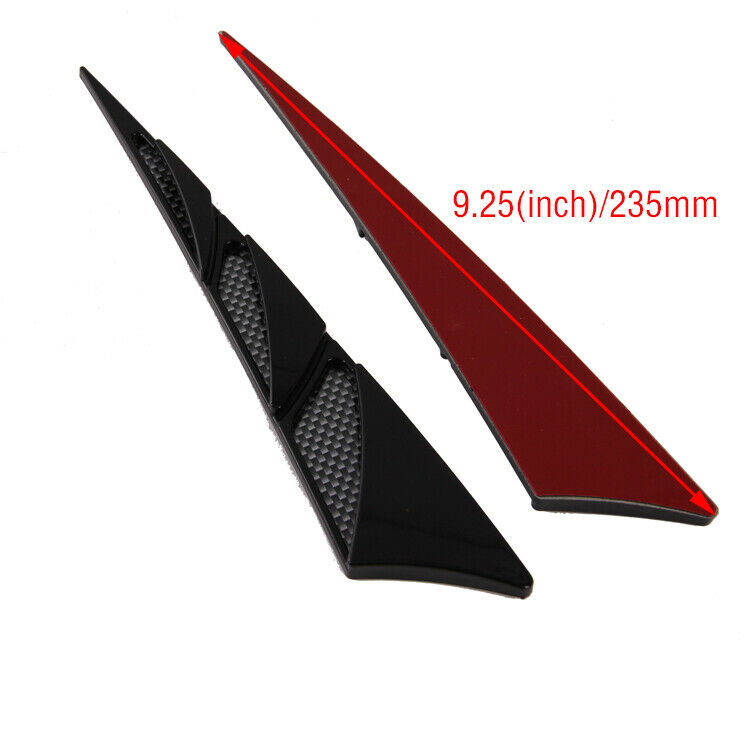 2X UNIVERSAL CAR AUTO EXTERIOR HOOD AIR FLOW FENDER SIDE VENT INTAKE STICKERS