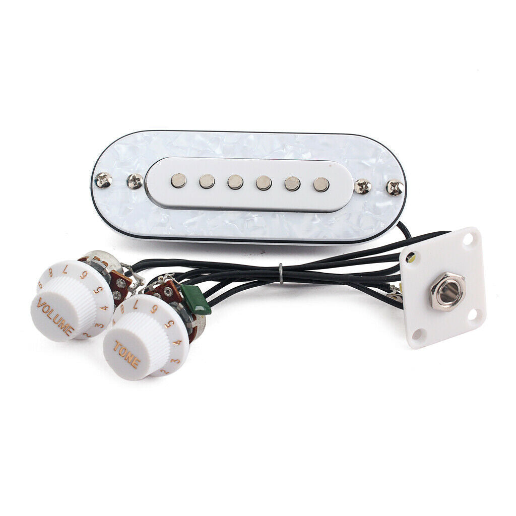 Loaded 52mm Bridge Pickup with Pickguard Volume Tone Knobs for Acoustic Folk