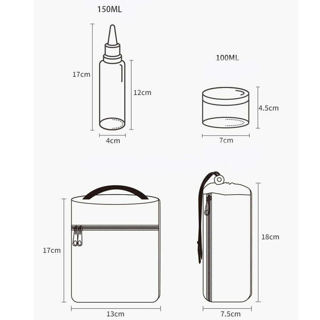 Portable Camping Spice Jars Set of 7 Condiment Bottles for Outdoor BBQ