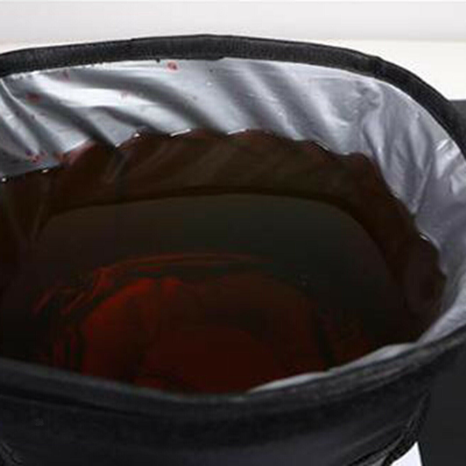 Collapsible Car Seat Trash Garbage Can Rubbish Waste Bin Waterproof Black