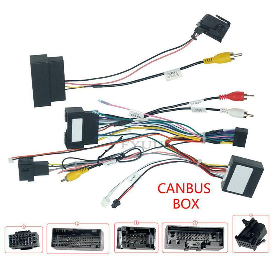 1×Car 16PIN Android Stereo Power Wiring Harness For Ford Explorer 18+ Edge 15-18