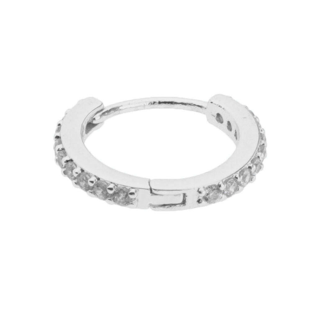 3 Pieces Huggie Hoop Earrings Cubic Zirconia Lobes Pierced Ear Studs Jewelry