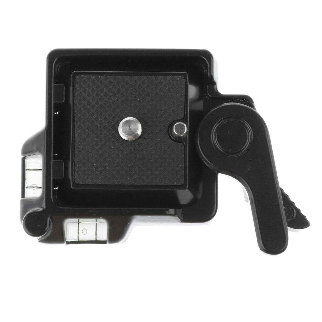Camera Tripod Quick Release Plate Clamp Adapter w/ Double Insurance Button