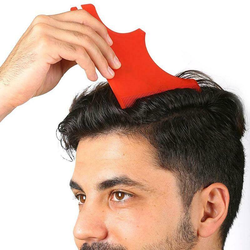 Men's Beard Combs Shaping Styling Template Comb for Salon Hair Trim Beards
